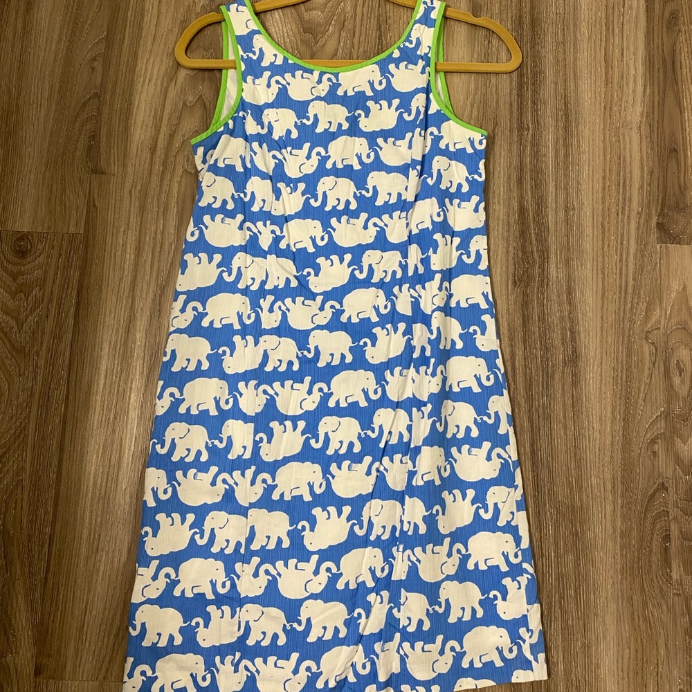 Lilly Pulitzer shift dress in elephant print